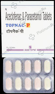 Topnac P 100/325mg Tablet 10s