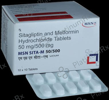 MSN Sita-M 50mg/500mg Tablet