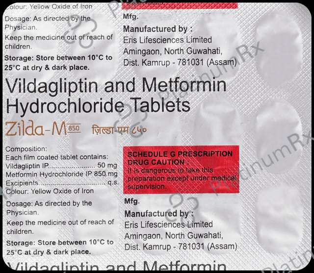 Zilda M 850 Tablet 15 Tablet