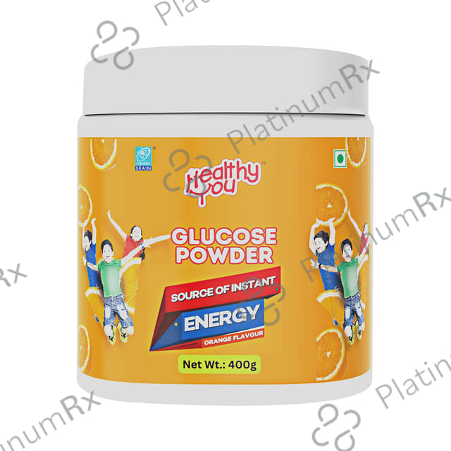 Healthy You Glucose Instant Drink with Vitamin C Orange Powder 400 gm