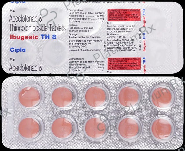 Ibugesic TH 100mg/8mg Tablet