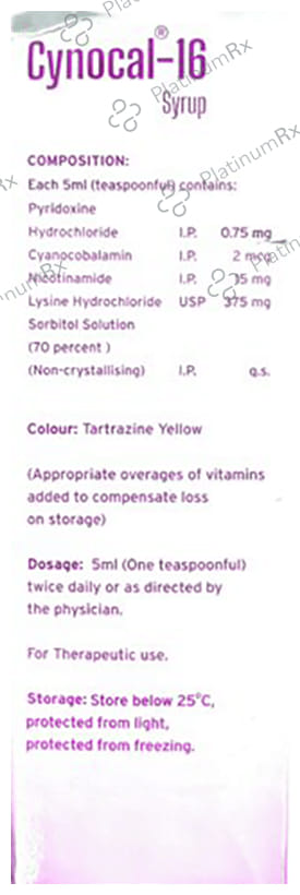 Cynocal 16 Syrup 200ml