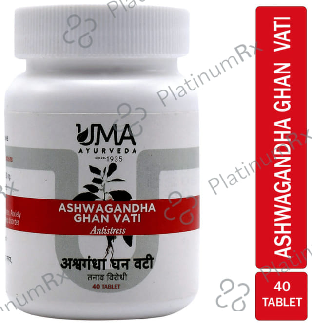 Uma Ayurveda Ashwagandha Ghan Vati Tablet 40s