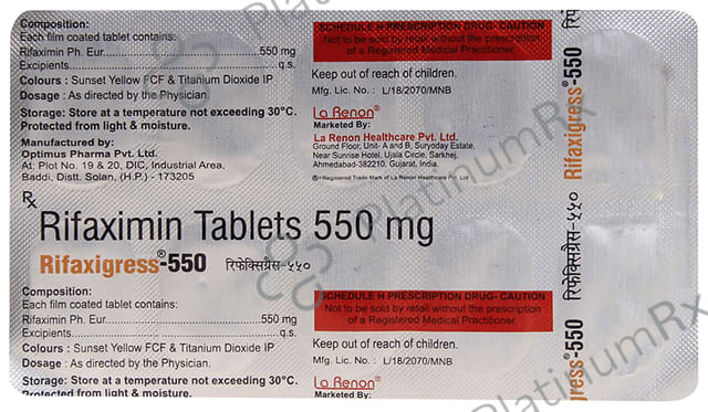 Rifaxigress 550mg Tablet 10s