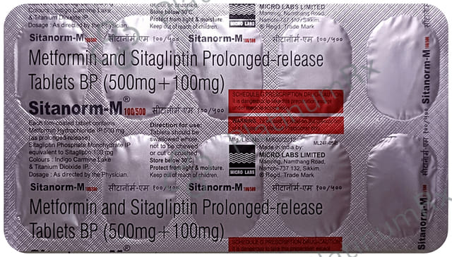 Sitanorm M 100/500mg Tablet 10s