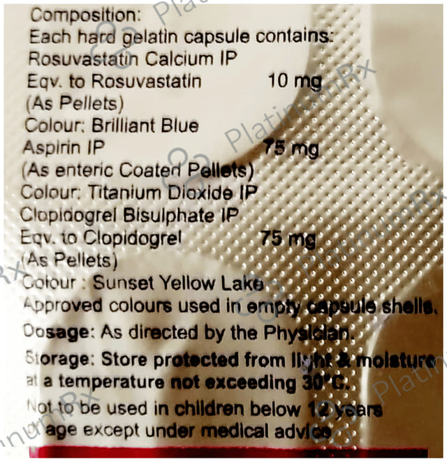Rozon Gold 10/75/75mg Capsule 7s