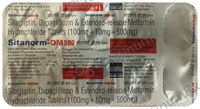 Sitanorm DM 500mg Tablet 10s