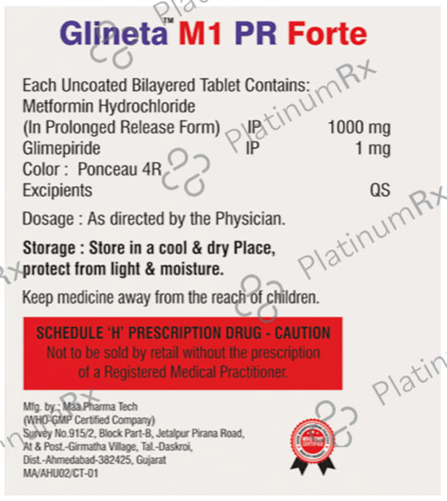 Glineta M1 PR Forte Tablet