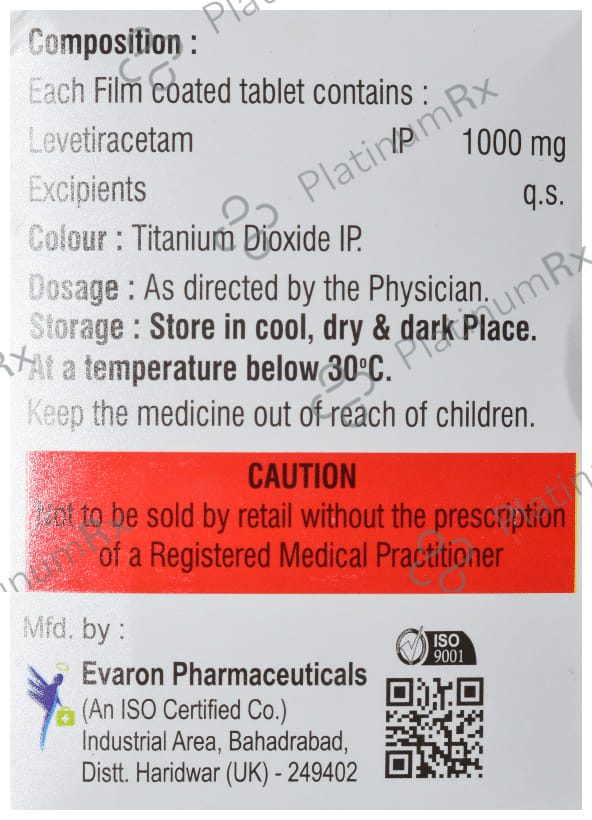 Levirate 1000mg Tablet 10s