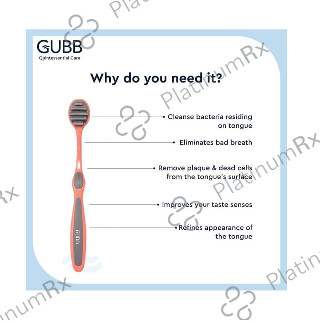 Gubb T+ Tongue Cleaner Grey & Pink