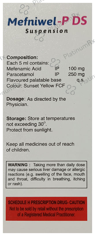 Mefniwel P 100/250mg Suspension 60ml