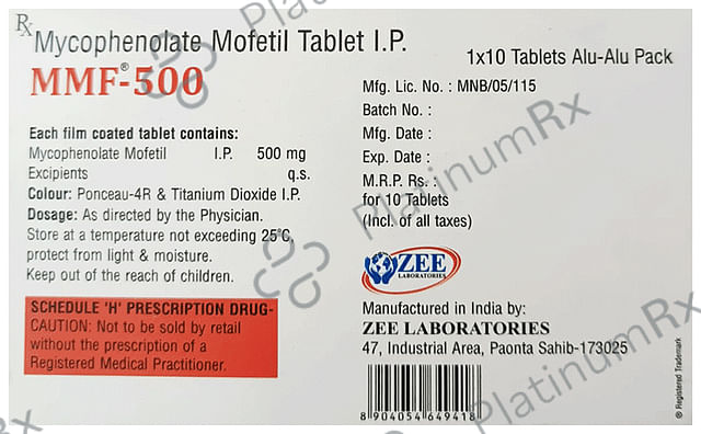 Mmf 500mg Tablet 10s