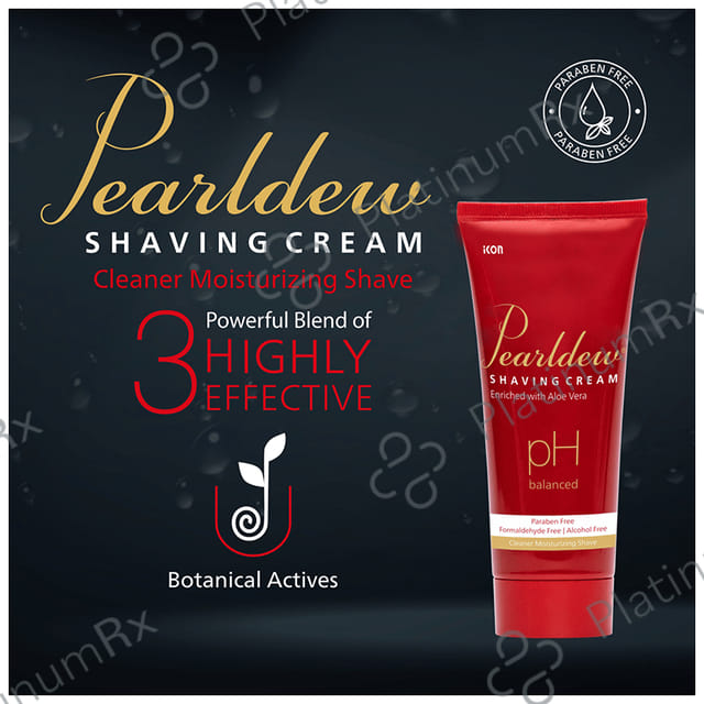 Pearldew PH Balanced Shaving Cream (100gm Each) 4 Tubes
