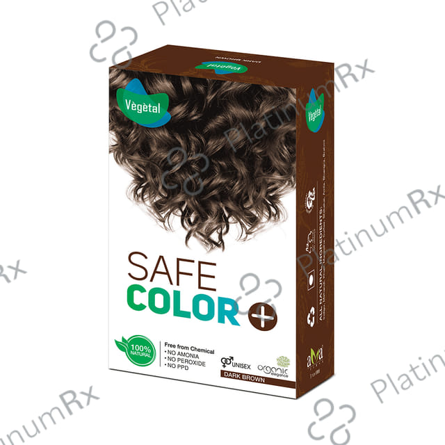 Vegetal Safe Color Sachet (50gm Each) Dark Brown 2 Sachets