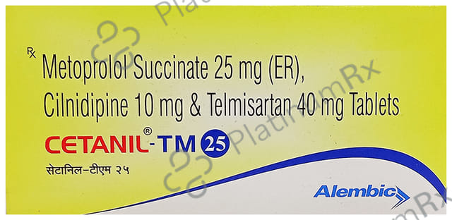 Cetanil TM 10/25/40mg Tablet ER 10s