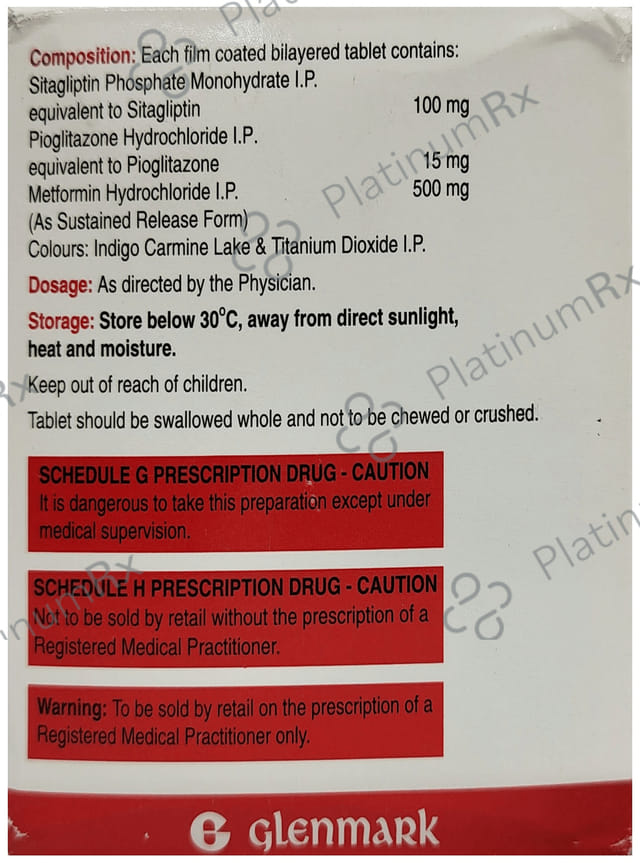 Sitazit Trio 15/100/500mg Tablet 10s