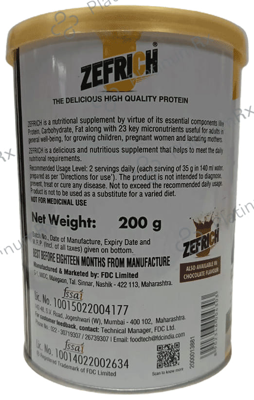 Zefrich Milk Masala Powder 200gm