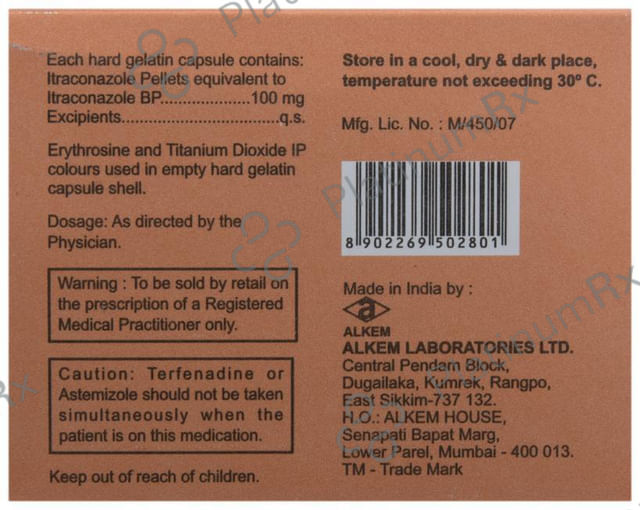 Fungikem 100mg Capsule 7s