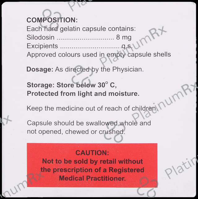Silosmart 8mg Capsule
