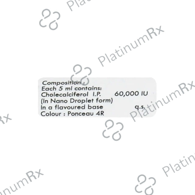 Calciquick D3 60K Nano Solution Lychee Flavour 1X5ml