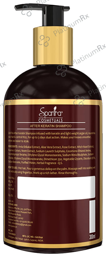 Spantra After Keratin Shampoo