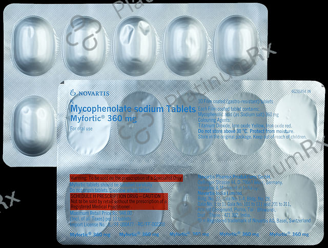 Myfortic 360mg Tablet 10s
