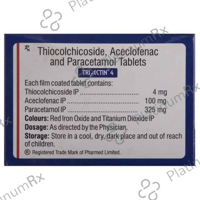 Triactin 4 100/325/4mg Tablet 10s
