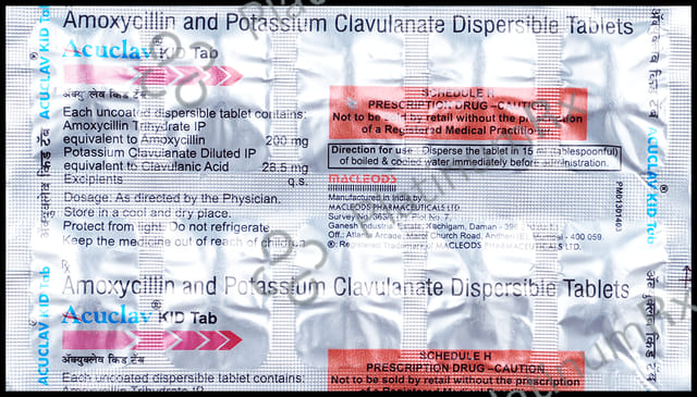 Acuclav Kid Tablet 10s