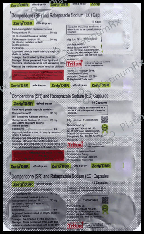 Zorip DSR 30 mg/20 mg Tablet 10s