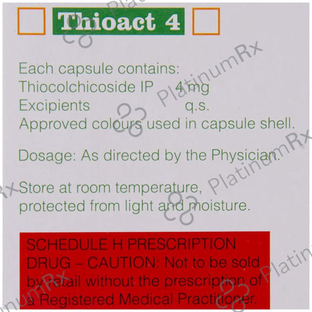 Thioact 4mg Capsule 10s