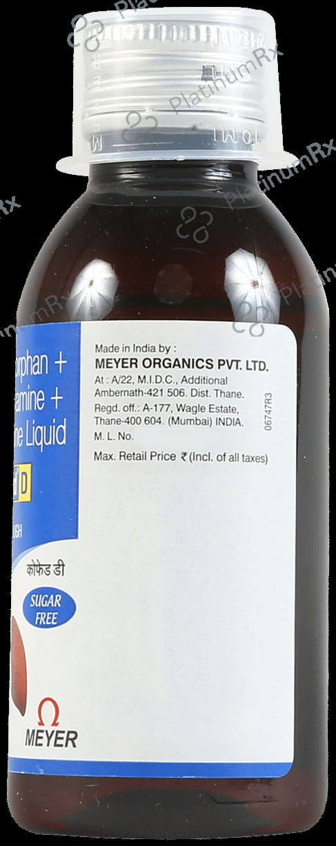 Cofaid D Syrup Sugar Free 100ml