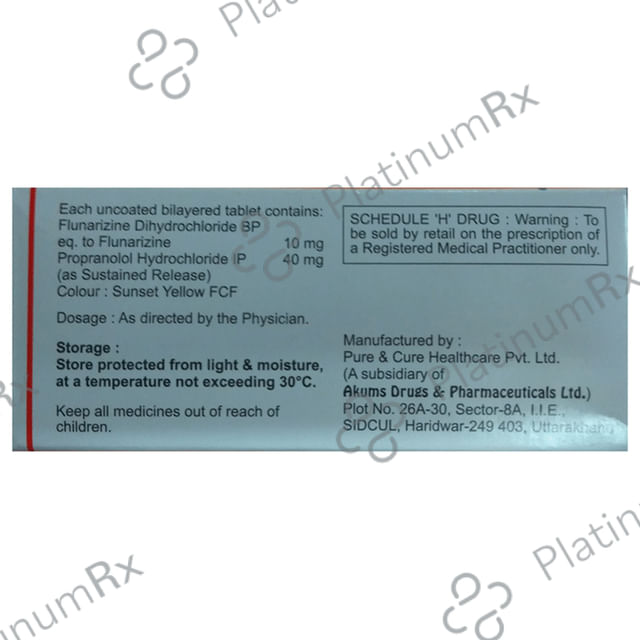 Zinepra 10 10/40mg Tablet SR 10s
