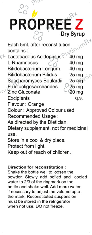 Propree Z Dry Syrup Orange