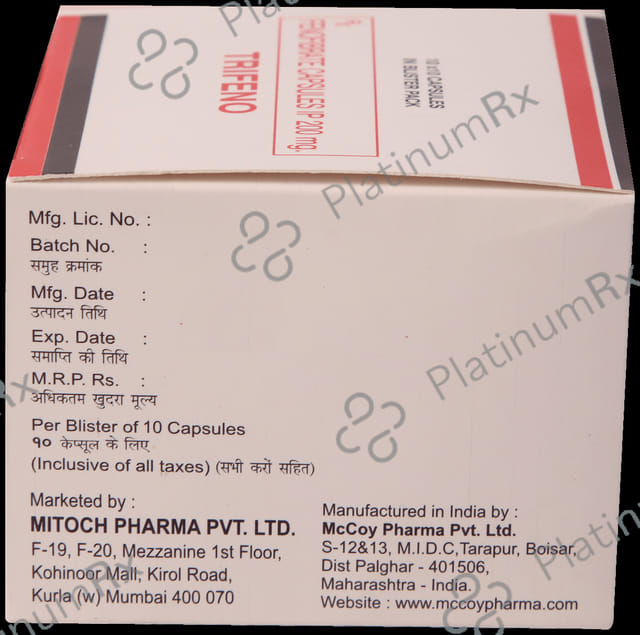 Trifeno 200mg Capsule