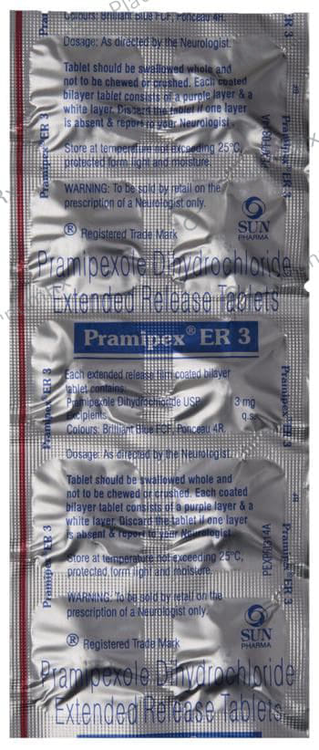 Pramipex 3mg Tablet ER 10s