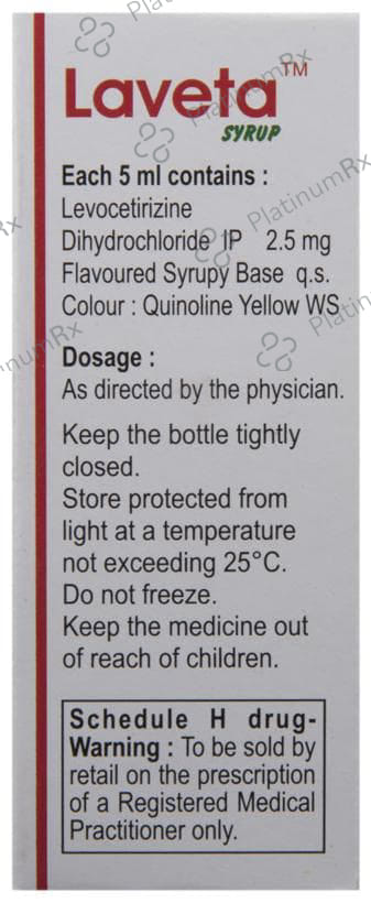 Laveta 2.5mg Syrup 30ml