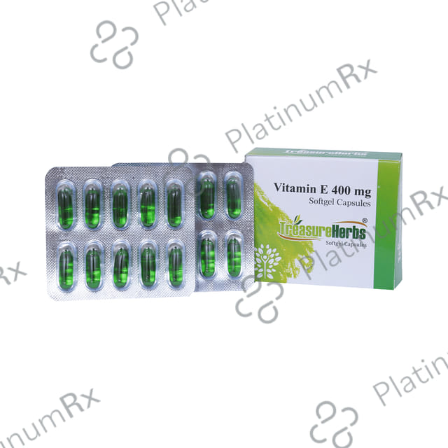 TreasureHerbs Vitamin E 400mg Capsule 20s