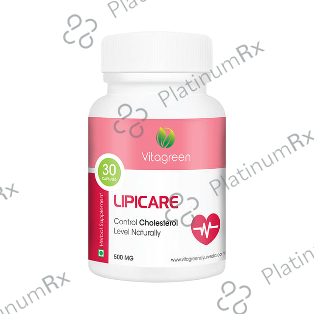 Vitagreen Lipicare 500mg Capsule