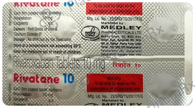 Rivatane 10 Tablet