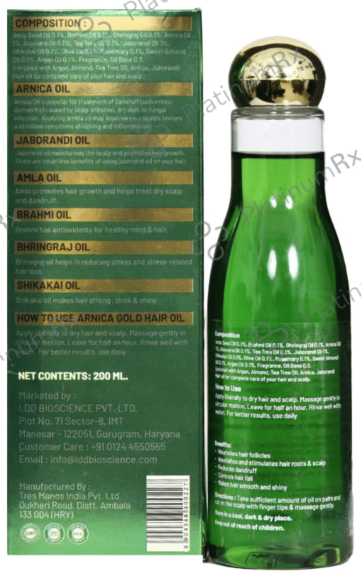 Olnaturale Arnica Gold Hair Oil (200ml Each) 1 Bottle