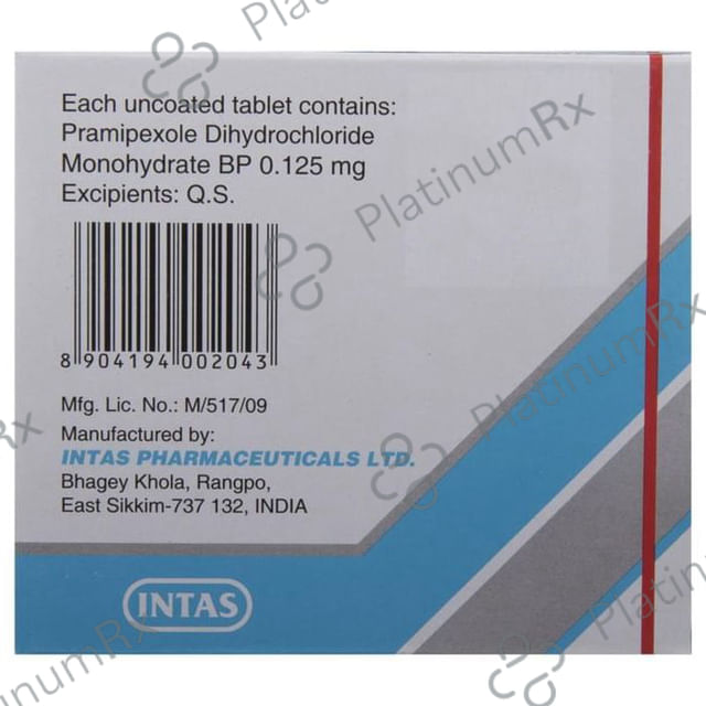 Pramirol 0.125mg Tablet 10s