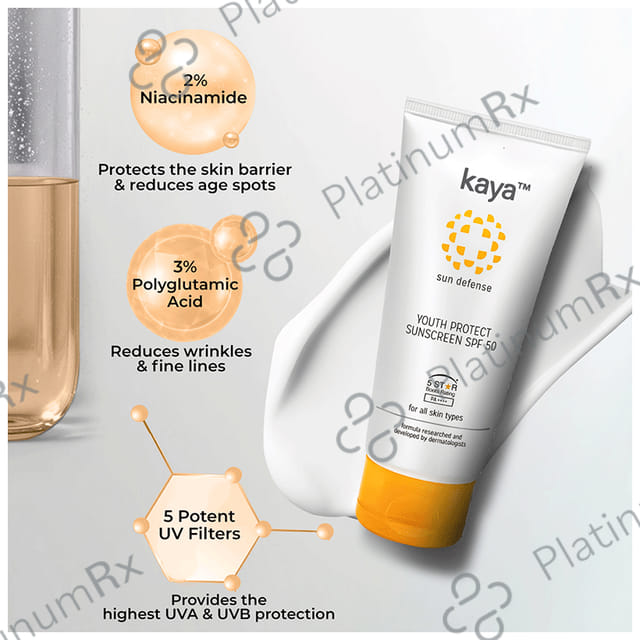 Kaya Youth Protect Sunscreen SPF 50 Cream 50ml