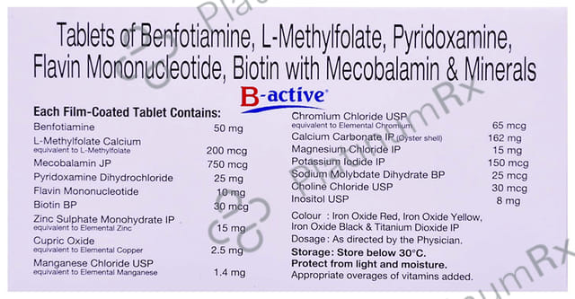 B Active Tablet 15s