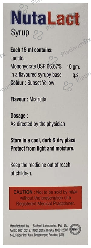 Nutalact Sugar Free Syrup 200ml