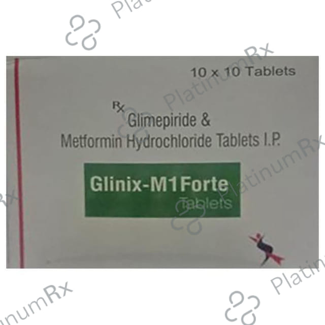 Glinix M1 Forte 1/1000mg Tablet SR 10s