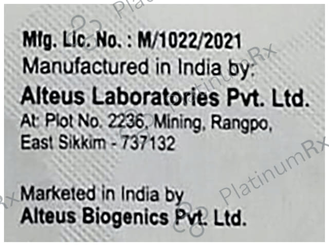 Sitalong E 100/25mg Tablet 15s