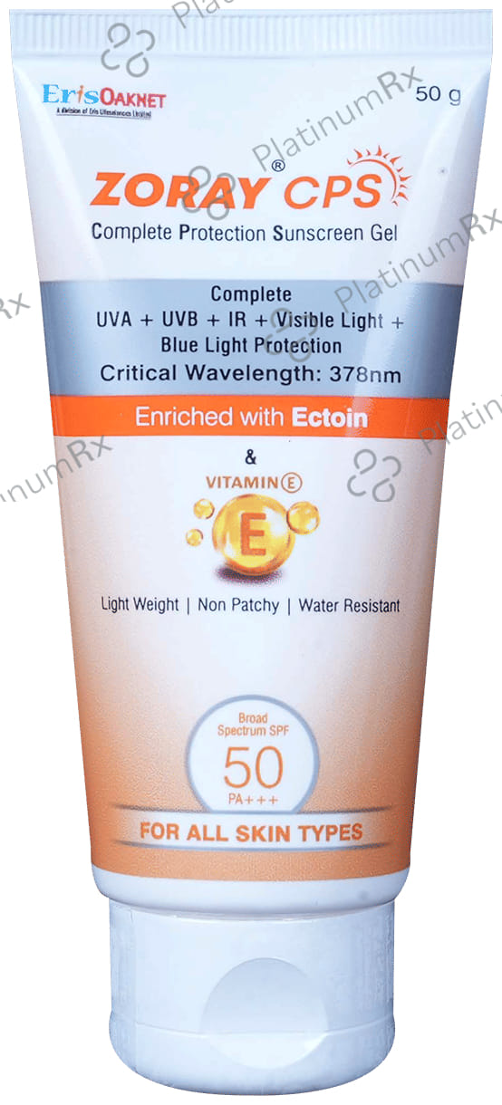 Zoray CPS Complete Protection Sunscreen SPF 50 PA+++ Gel 50gm