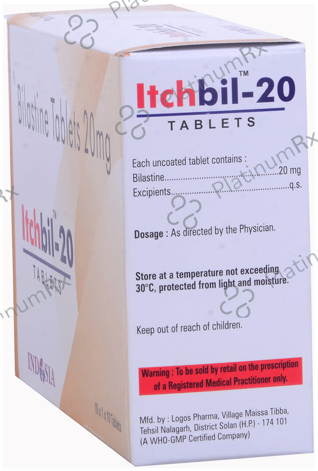 Itchbil 20mg Tablet 10s