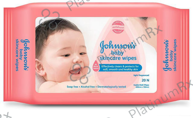 Johnson's Baby Skincare Alcohol & Soap Free Wipes 20s