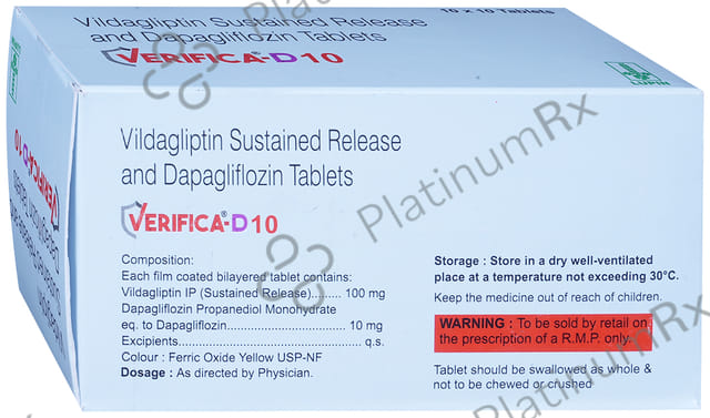 Verifica D 10/100mg Tablet SR 10s